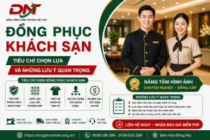 Hình ảnh minh họa đồng phục khách sạn dành cho nhân viên nam và nữ, với thiết kế chỉn chu, chuyên nghiệp. Khi lựa chọn đồng phục cần chú ý kiểu dáng, chất liệu, độ thoải mái, độ bền và sự phù hợp với hình ảnh khách sạn.