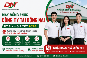DNT Uniform là xưởng may đồng phục công ty tại Đồng Nai chuyên thiết kế và sản xuất đồng phục doanh nghiệp chất lượng cao với hơn 10 năm kinh nghiệm. Chúng tôi nhận may áo thun đồng phục, áo sơ mi, đồng phục công sở, đồng phục bảo hộ, đồng phục nhà hàng, khách sạn và nhiều mẫu theo yêu cầu. Cam kết sản xuất trực tiếp, chất liệu cao cấp, thiết kế miễn phí, giao hàng đúng tiến độ, giá tận xưởng cạnh tranh. Phục vụ khách hàng tại Biên Hòa, Đồng Nai và toàn khu vực Đông Nam Bộ. Liên hệ ngay để nhận báo giá may đồng phục miễn phí, tư vấn nhanh chóng và tối ưu chi phí cho doanh nghiệp.